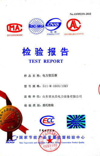 黔东南电力变压器检测合格报告